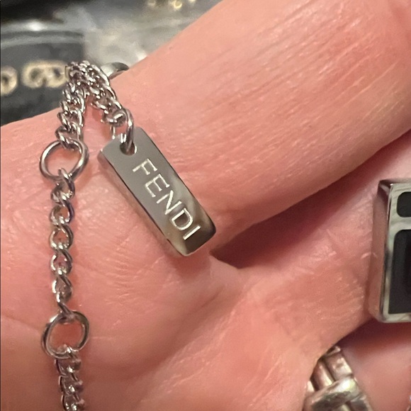 Silver and Black Fashion Bracelet - Picture 3 of 5